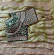 Luxury Embroidered Chiffon Saree with Designer Borde