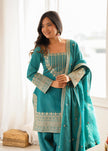 Premium Traditional Embroidered Patiala Suit Set with Elegant Dupatta for Women.