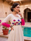 Women's Designer Embroidered Anarkali Gown.