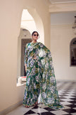 Elegant Floral Printed Party Wear Saree.