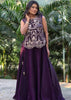 Luxury Embroidered Lehenga Choli for Women with Designer Crop Top.