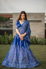 Royal Blue Bandhani Printed Lehenga Choli with Dupatta.