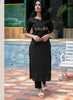 Elegant Embroidered Straight Kurta for Women with Floral Thread Work.
