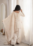 Women Embroidered Kurta Palazzo Set with Dupatta .