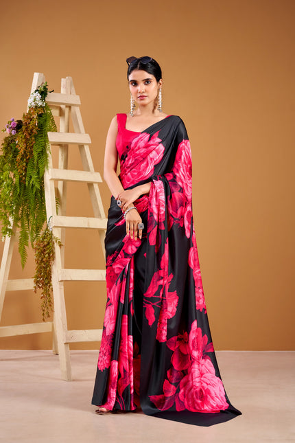 Elegant Floral Print Designer Saree Collection for Women.