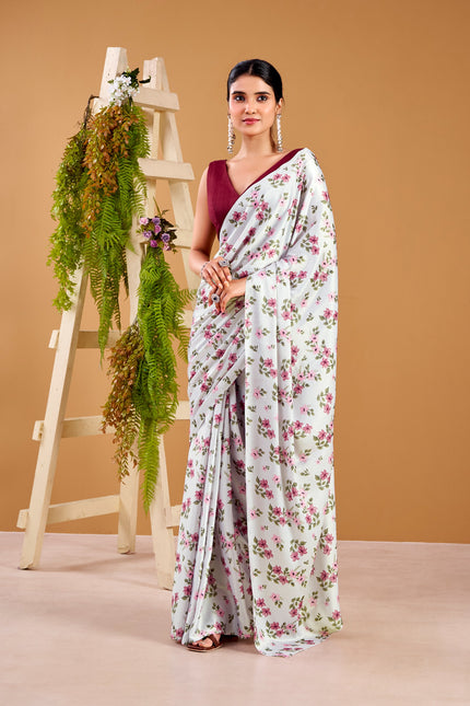 Elegant Floral Print Designer Saree Collection for Women.