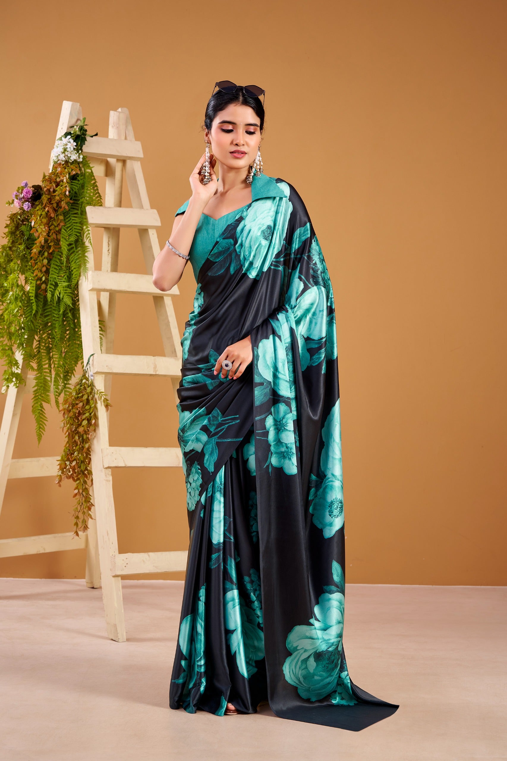Elegant Floral Print Designer Saree Collection for Women.