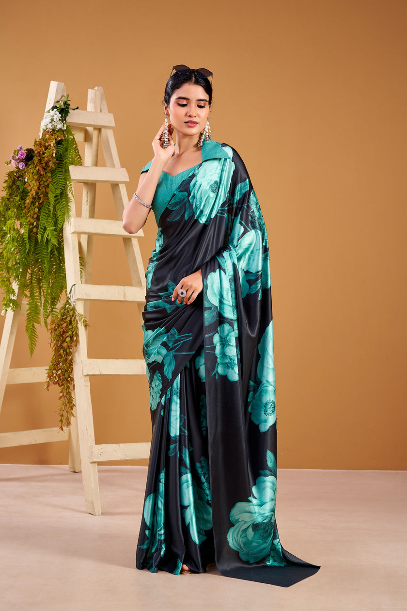 Elegant Floral Print Designer Saree Collection for Women.
