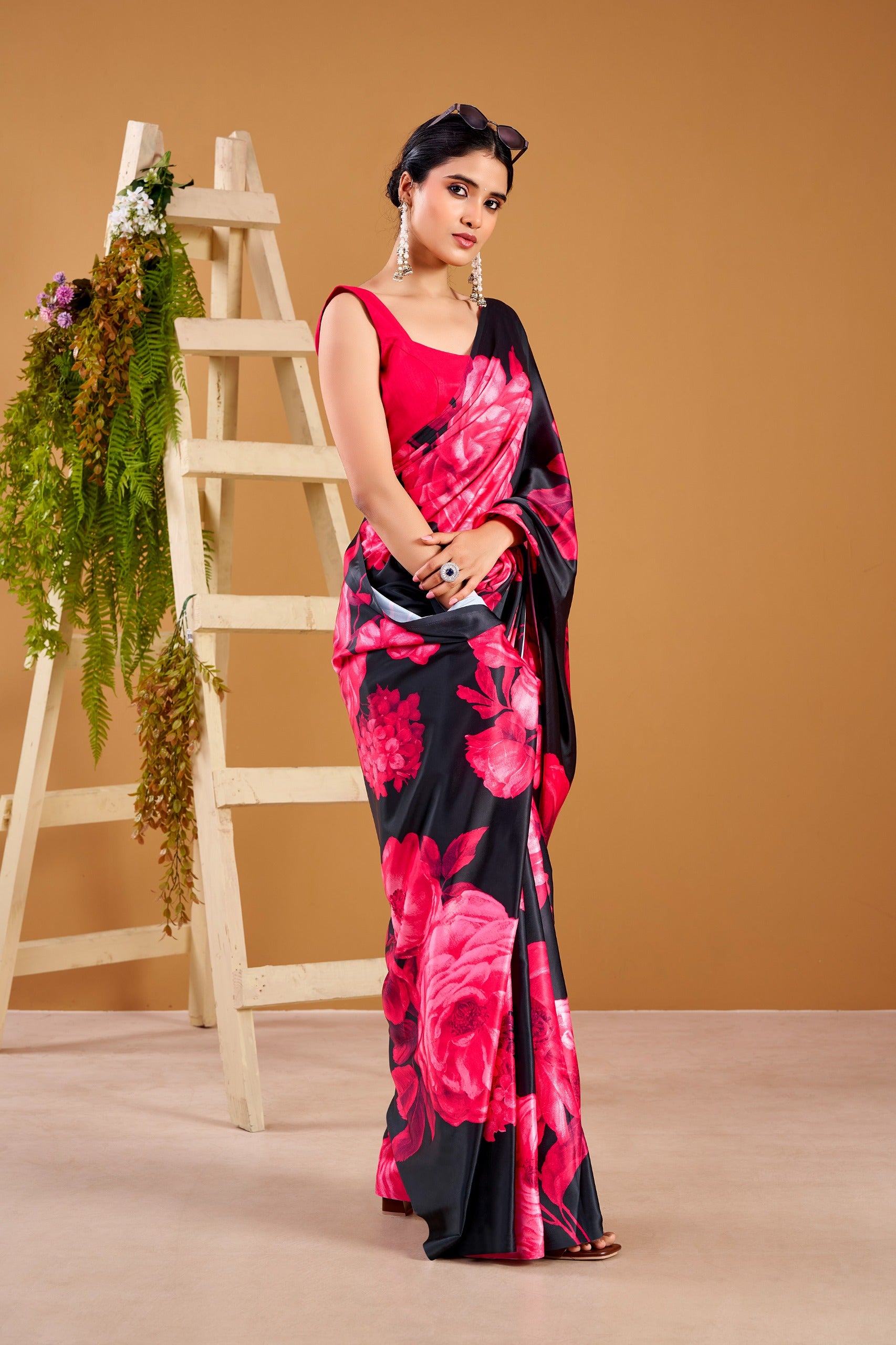 Elegant Floral Print Designer Saree Collection for Women.