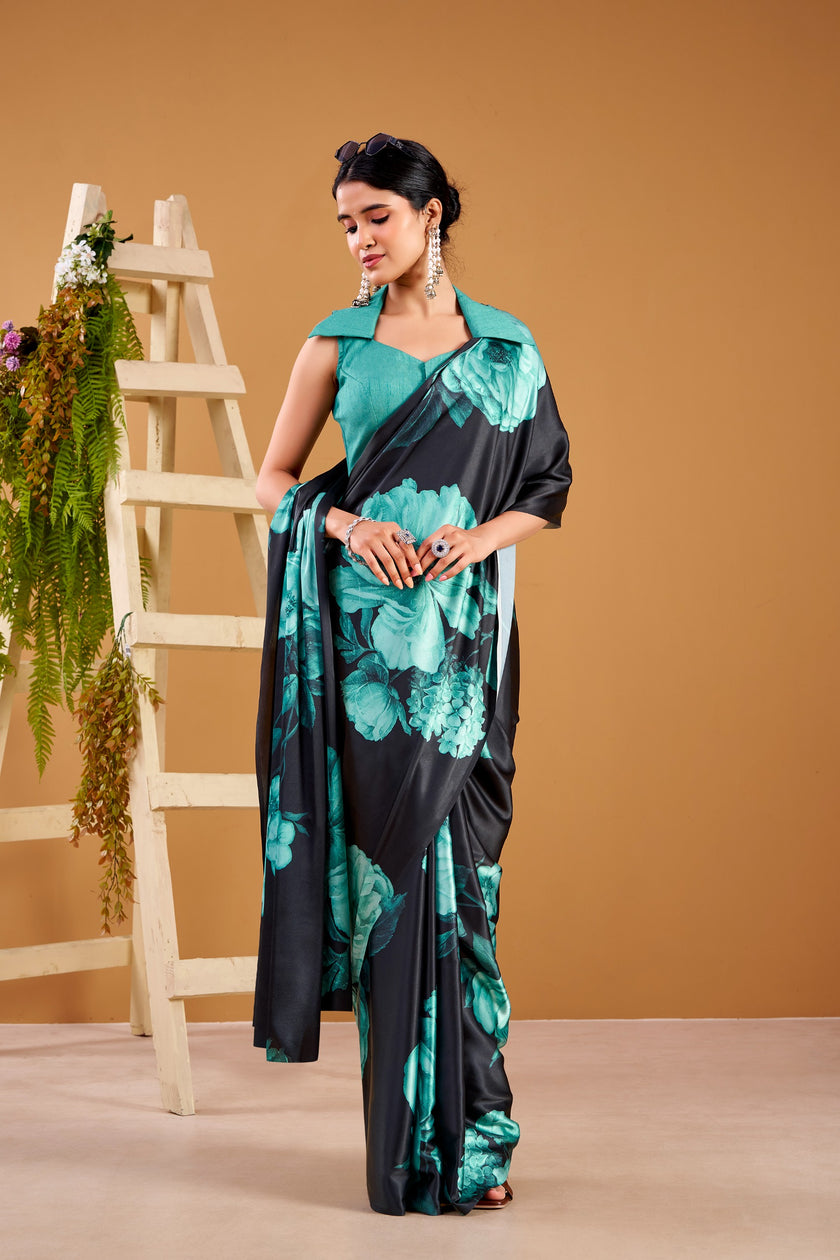 Elegant Floral Print Designer Saree Collection for Women.