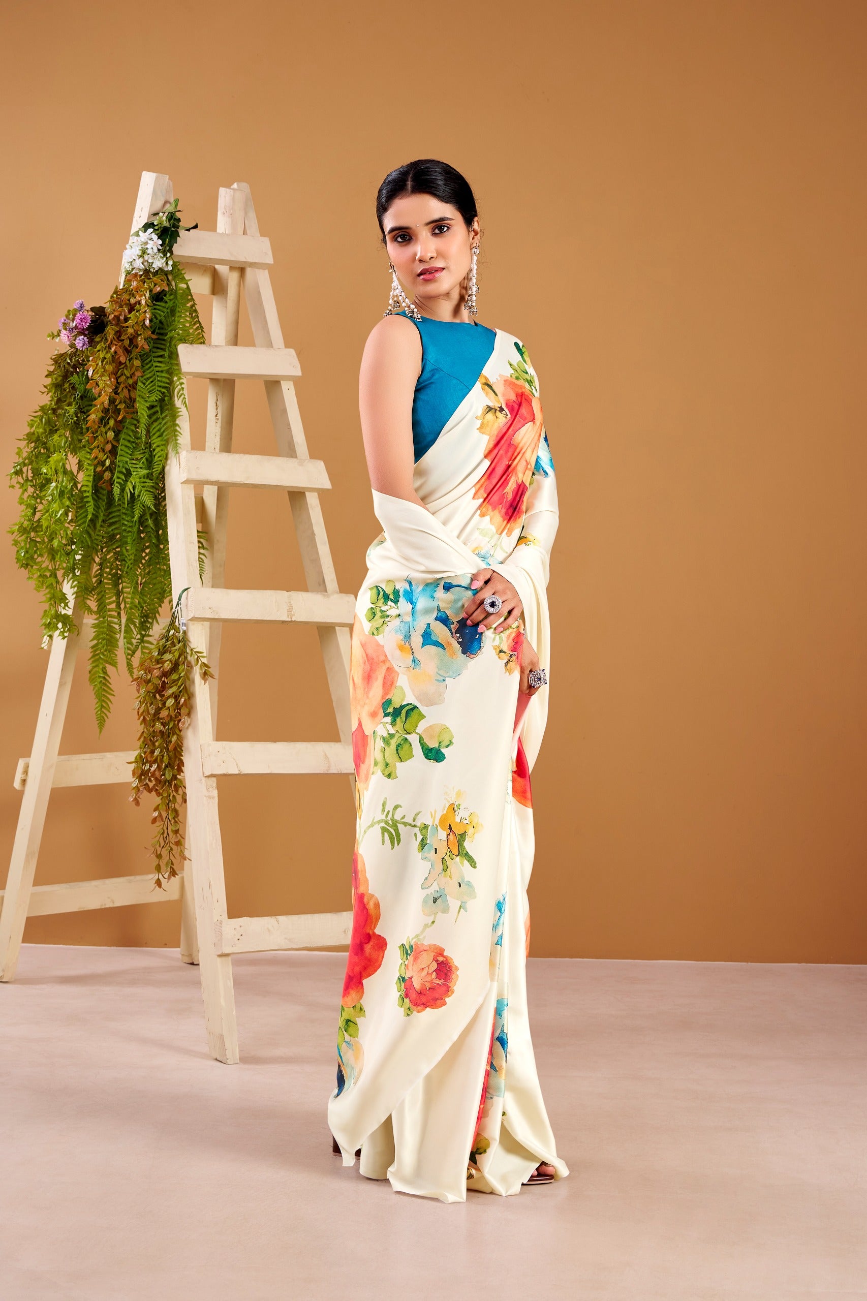 Elegant Floral Print Designer Saree Collection for Women.