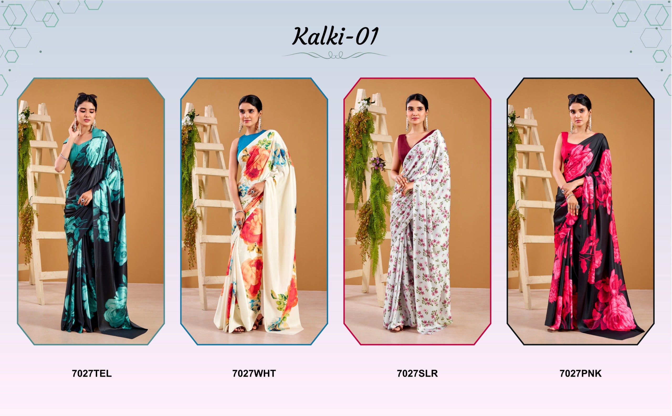 Elegant Floral Print Designer Saree Collection for Women.