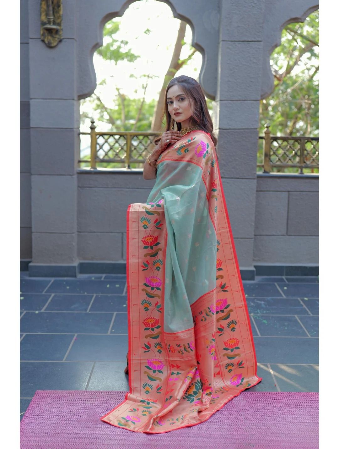 Elegant Paithani Inspired Designer Saree Collection for Women.