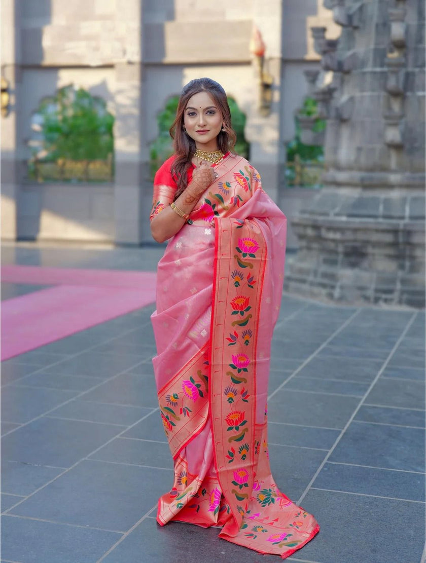 Elegant Paithani Inspired Designer Saree Collection for Women.