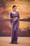 Floral Printed Saree with Ethnic Designer Border & Blouse Piece.