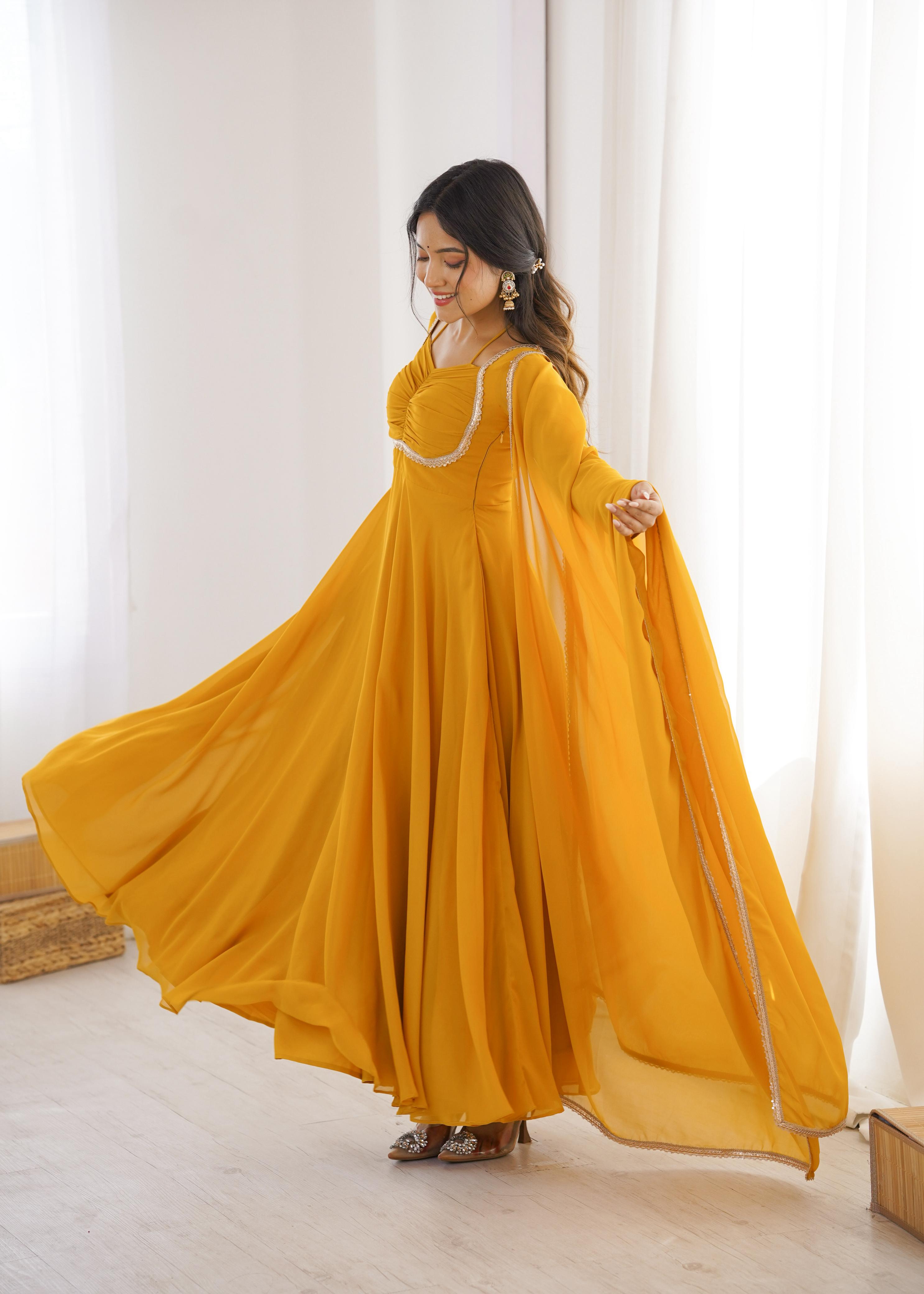 Designer Anarkali Dress for Women with Flowing Silhouette.