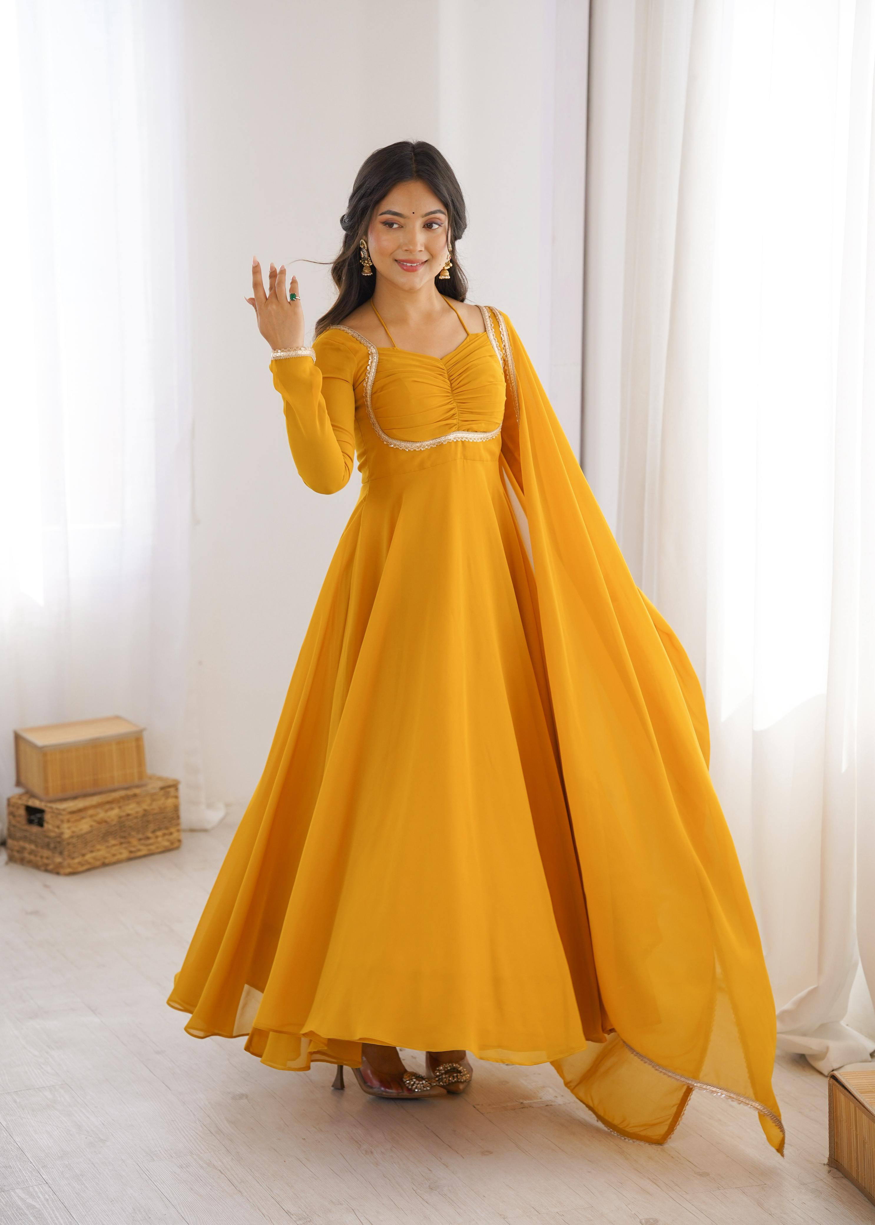 Designer Anarkali Dress for Women with Flowing Silhouette.