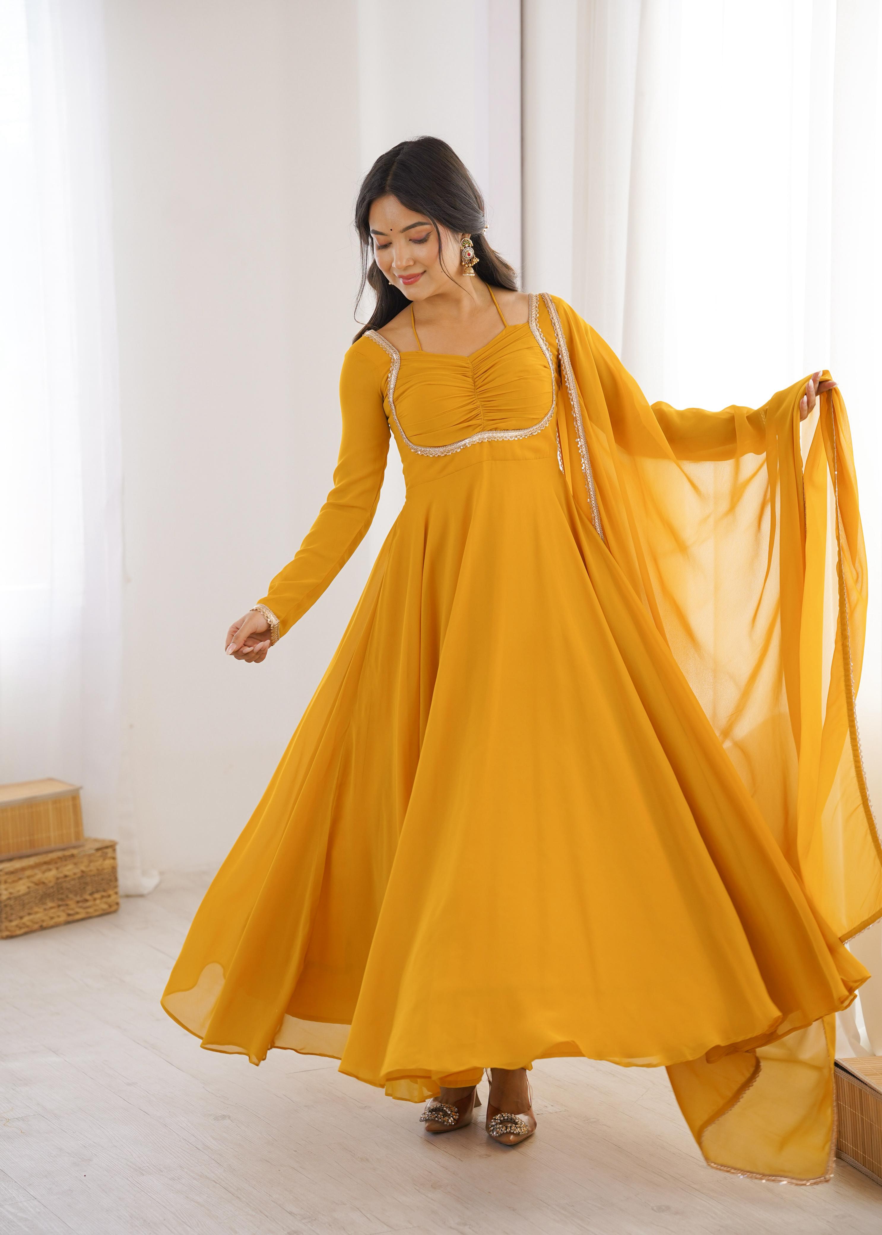 Designer Anarkali Dress for Women with Flowing Silhouette.
