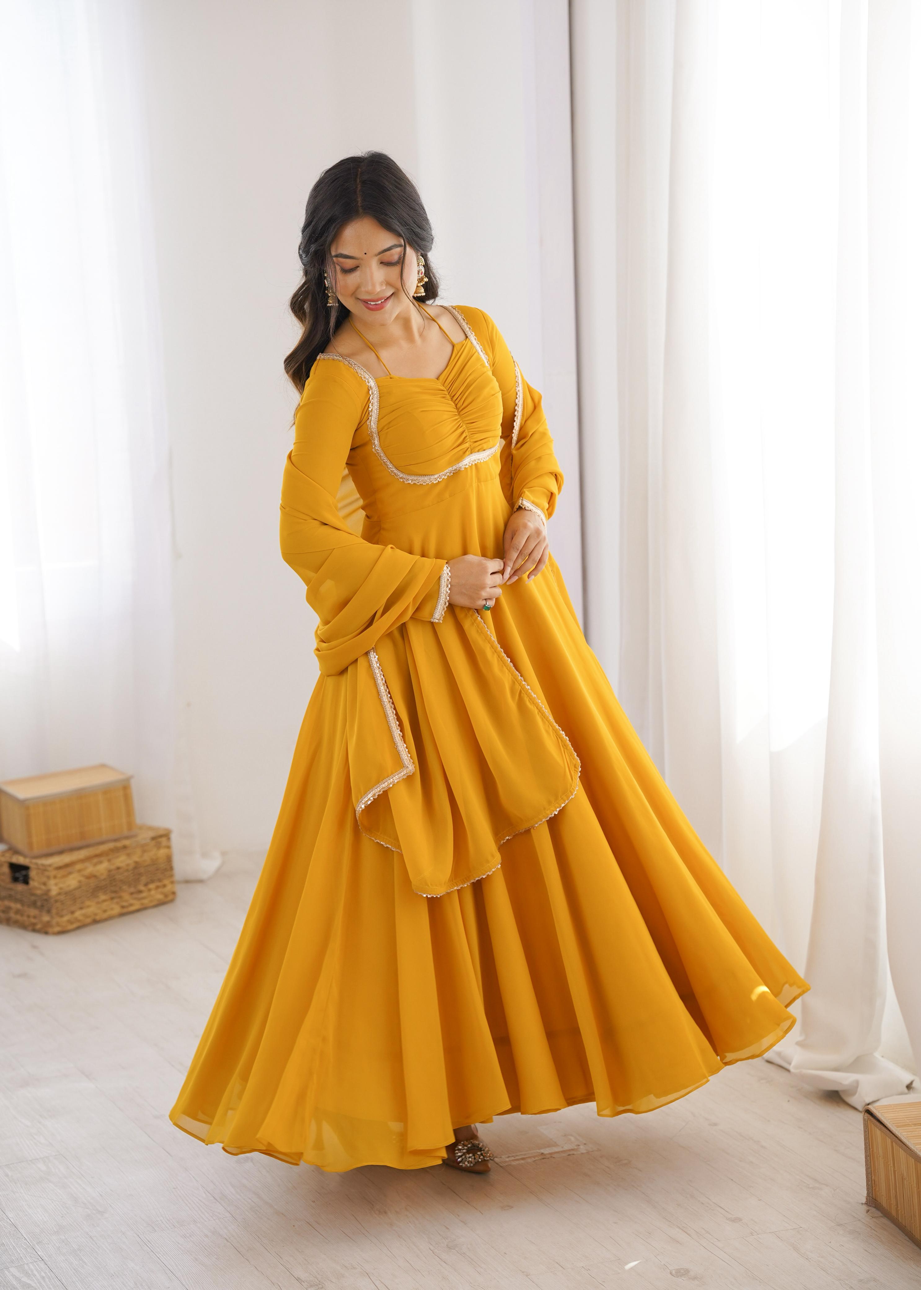 Designer Anarkali Dress for Women with Flowing Silhouette.