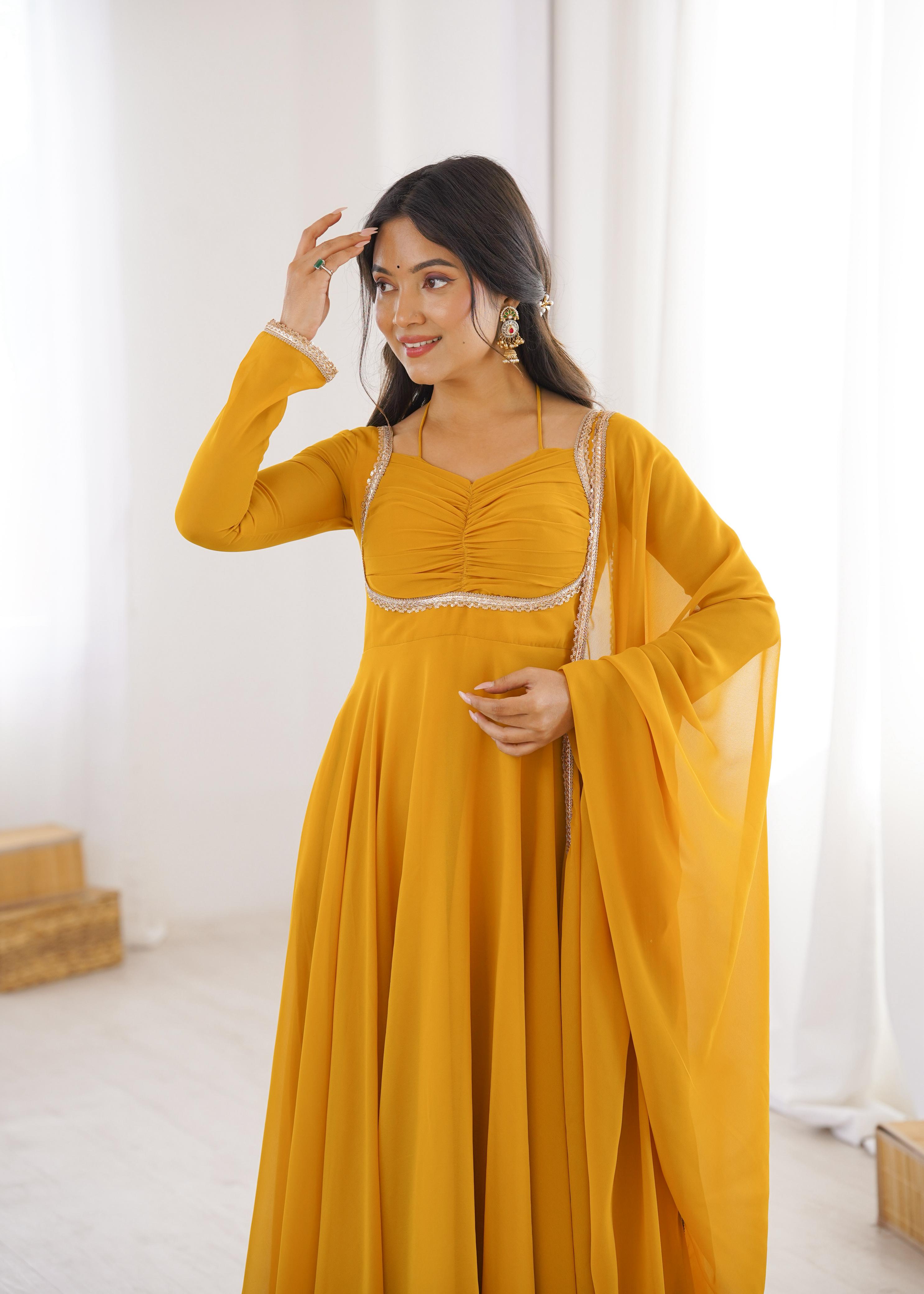 Designer Anarkali Dress for Women with Flowing Silhouette.