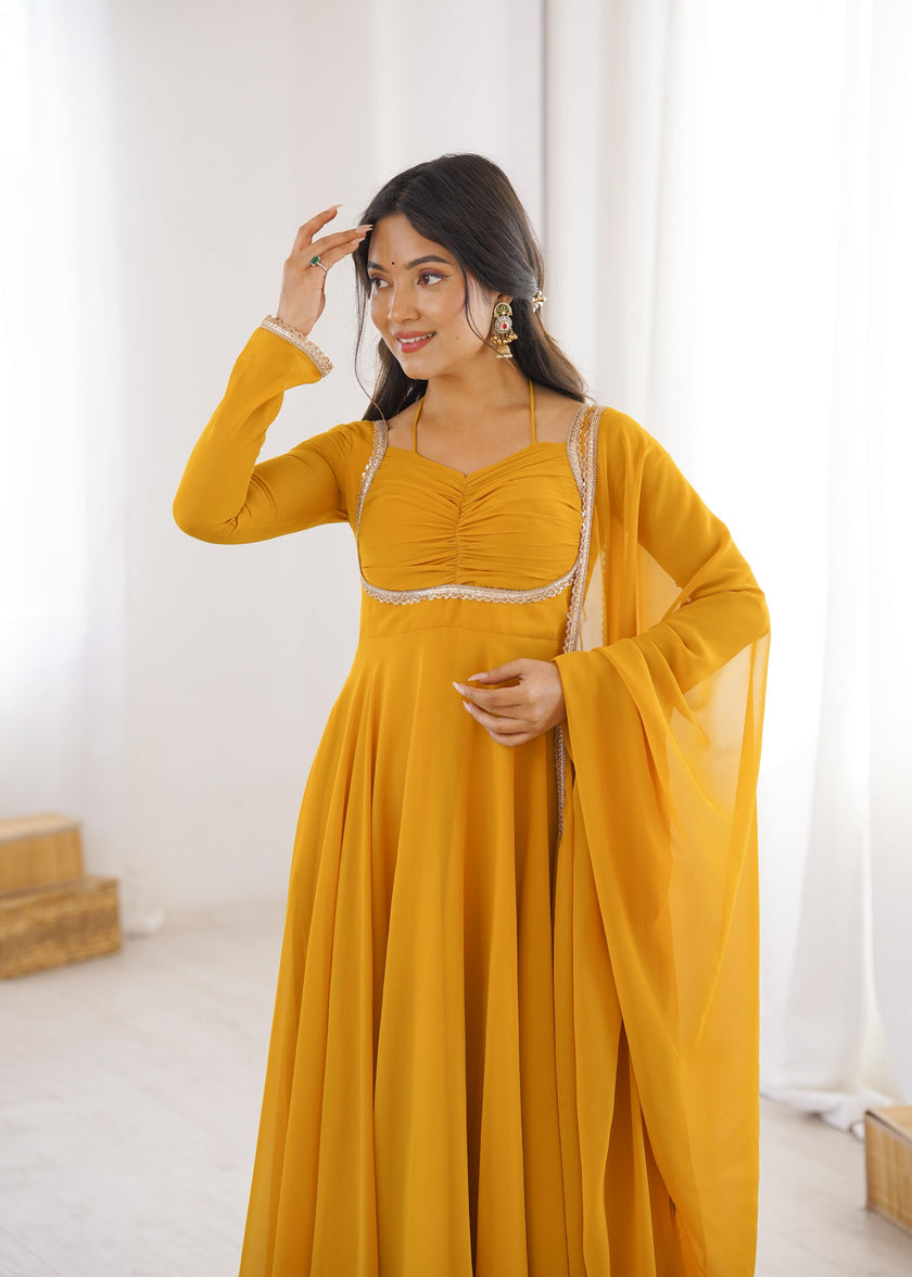 Designer Anarkali Dress for Women with Flowing Silhouette.