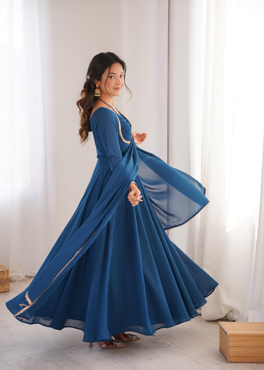 Designer Anarkali Dress for Women with Flowing Silhouette.