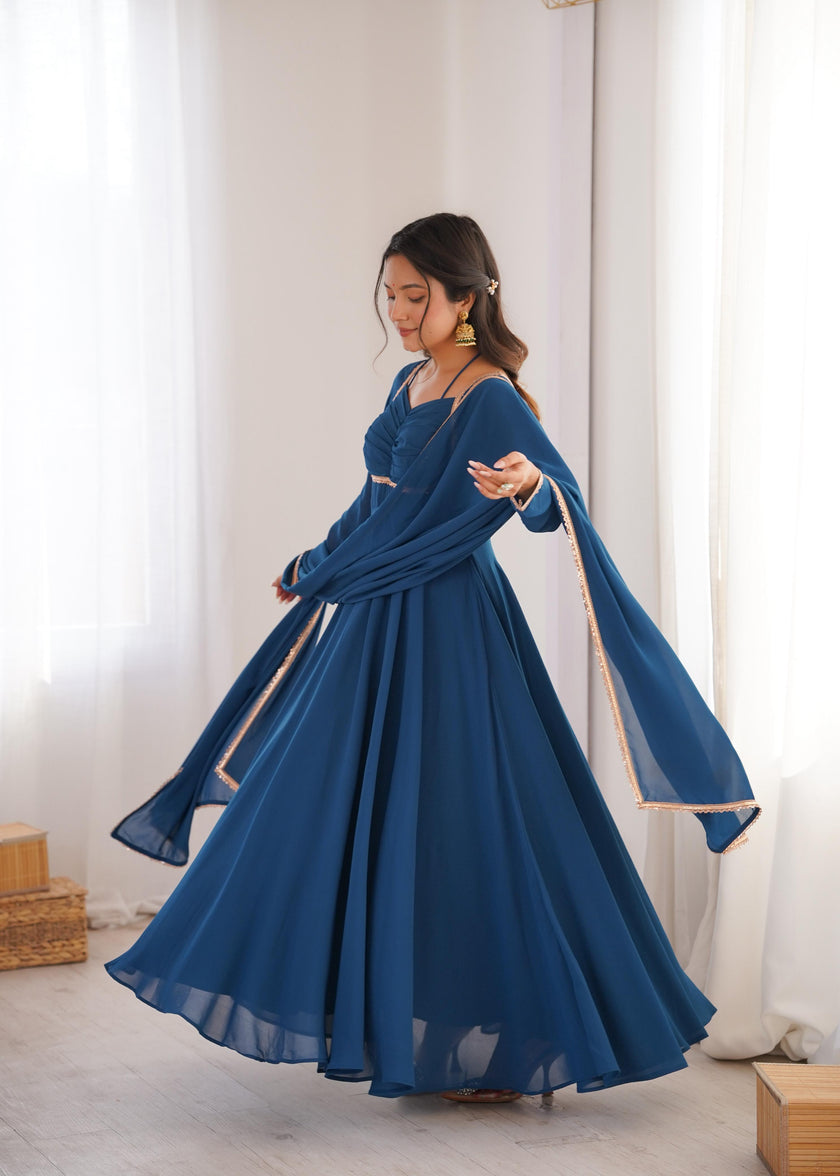 Designer Anarkali Dress for Women with Flowing Silhouette.