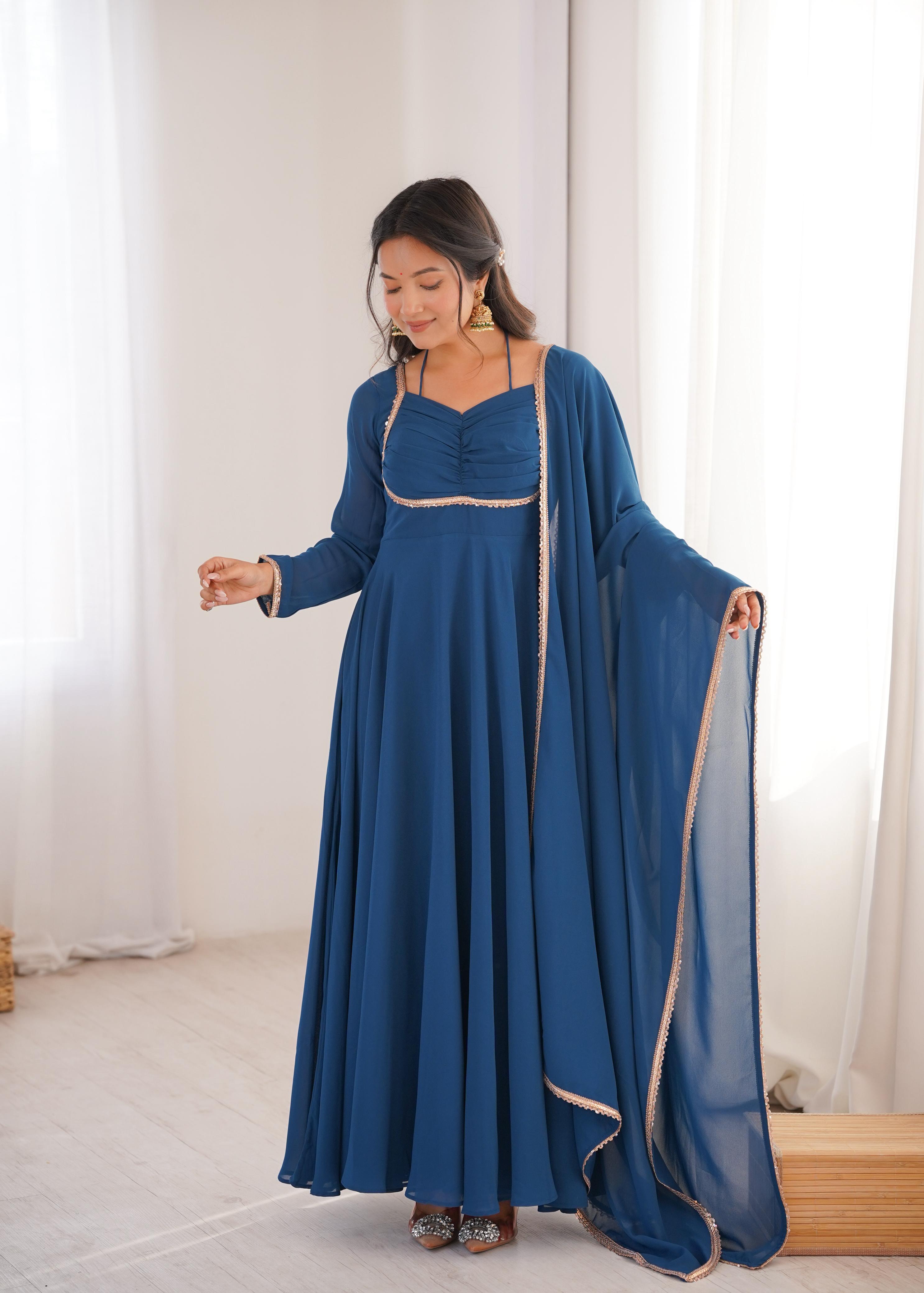 Designer Anarkali Dress for Women with Flowing Silhouette.