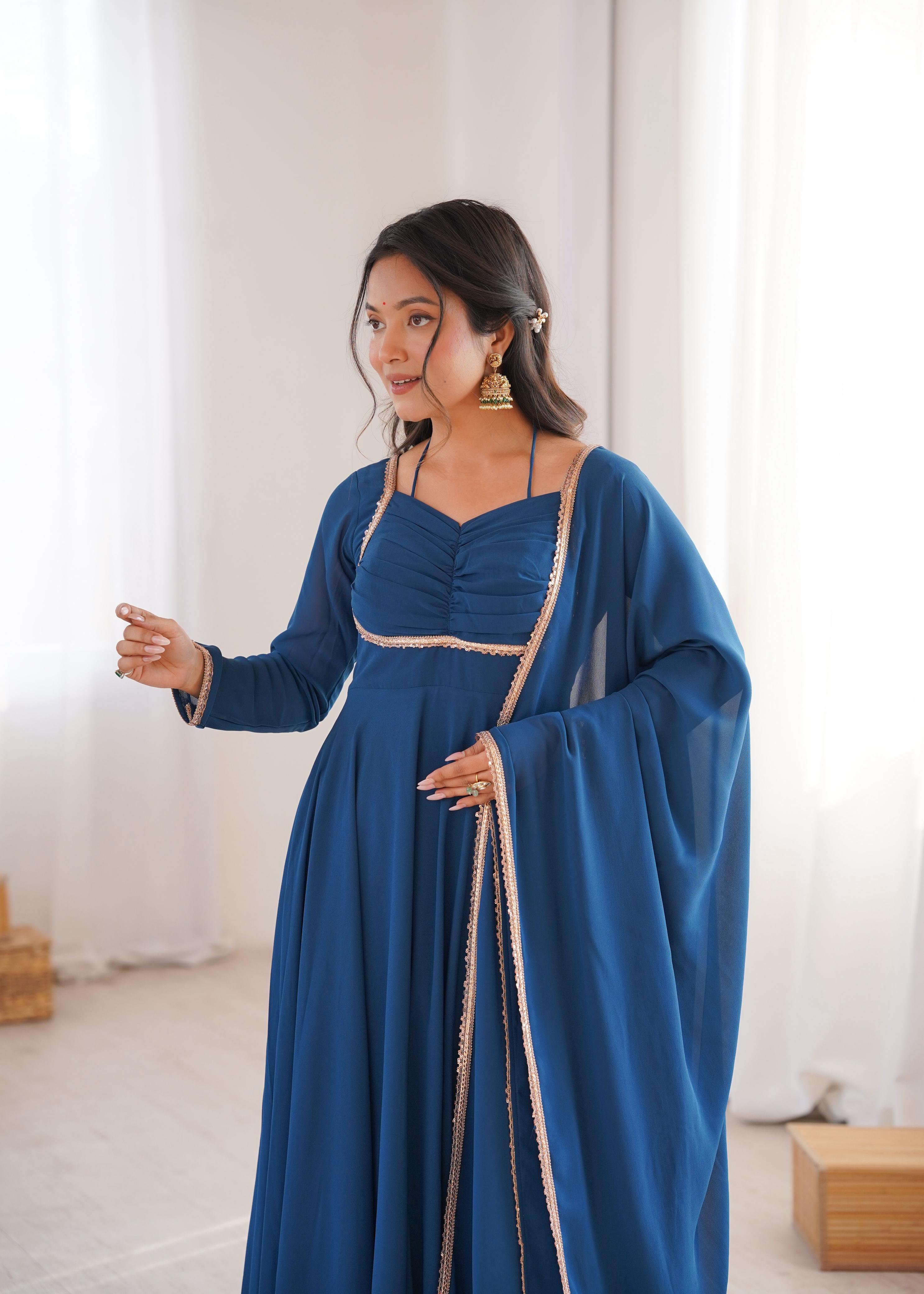Designer Anarkali Dress for Women with Flowing Silhouette.