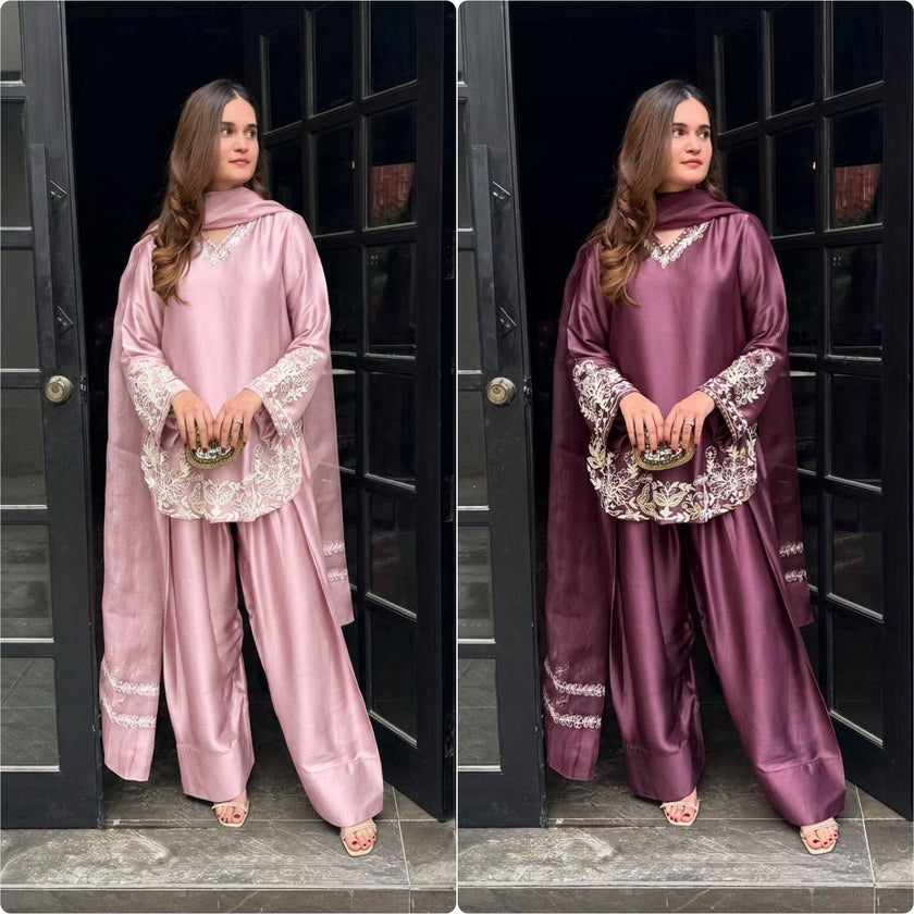 Premium Party Wear Kurta Set with Dupatta.