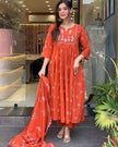 Stylish Embroidered Kurta Set with Dupatta.
