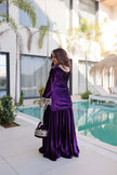 Luxury Velvet Festive Sharara Suit For Women.