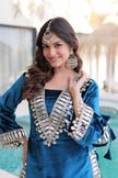Luxury Velvet Festive Sharara Suit For Women.