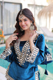 Luxury Velvet Festive Sharara Suit For Women.