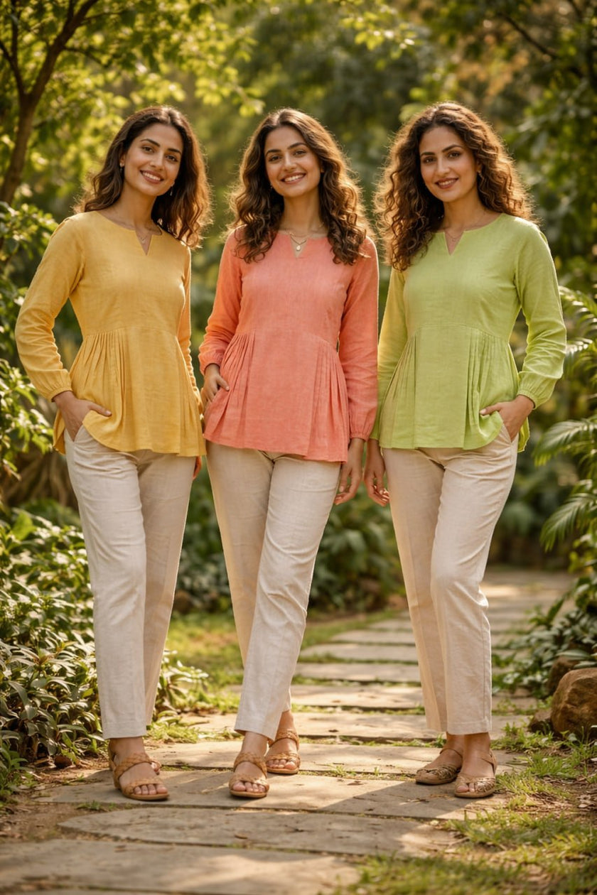 Summer Casual Cotton Coord Set for Women.