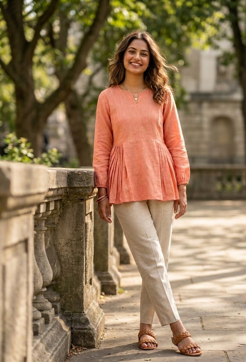 Summer Casual Cotton Coord Set for Women.