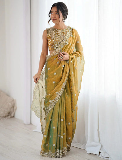 Premium Embroidered Ethnic Saree for Women.