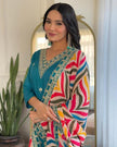 Stylish Embroidered Kurta Set with Dupatta.