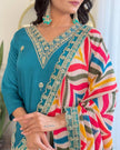 Stylish Embroidered Kurta Set with Dupatta.