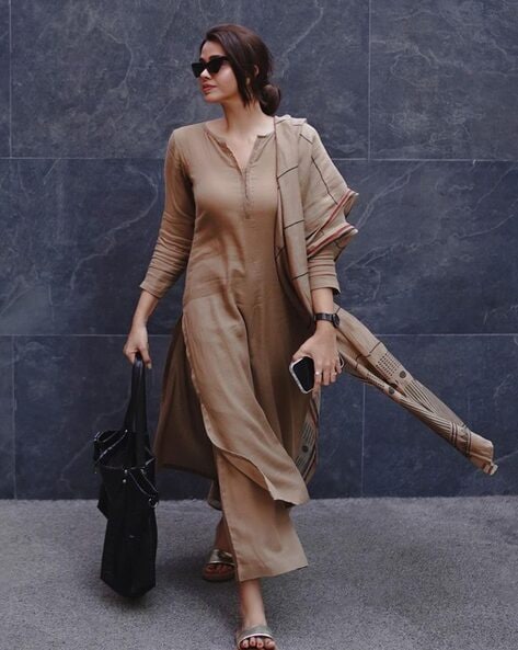 Premium Feel Kurta Set with Dupatta.
