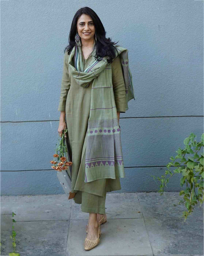 Premium Feel Kurta Set with Dupatta.