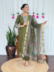Stylish Embroidered Kurta Set with Dupatta.