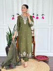 Stylish Embroidered Kurta Set with Dupatta.