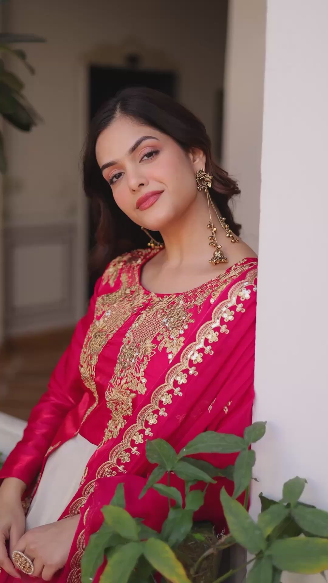 Premium Ethnic Anarkali Set with Dupatta