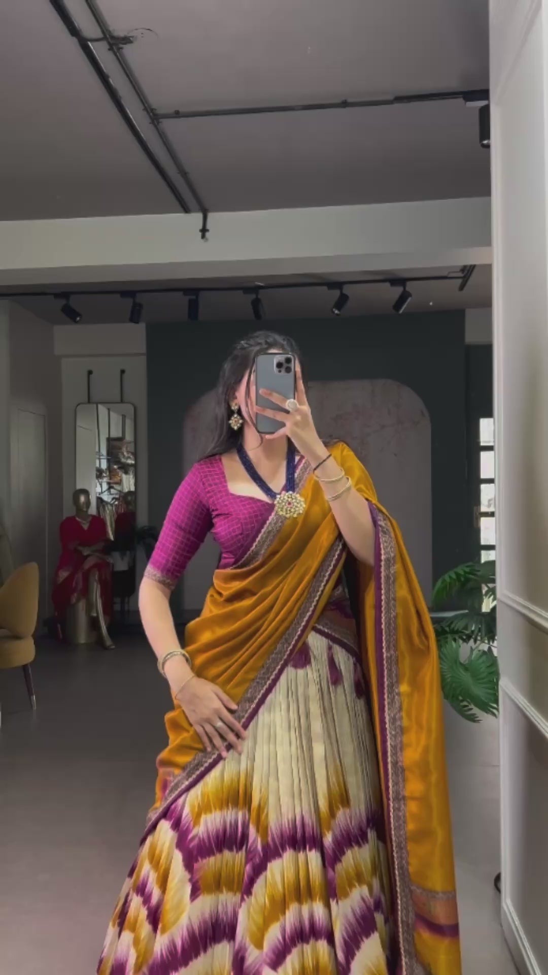 Printed Flared Lehenga Choli with Designer Dupatta.