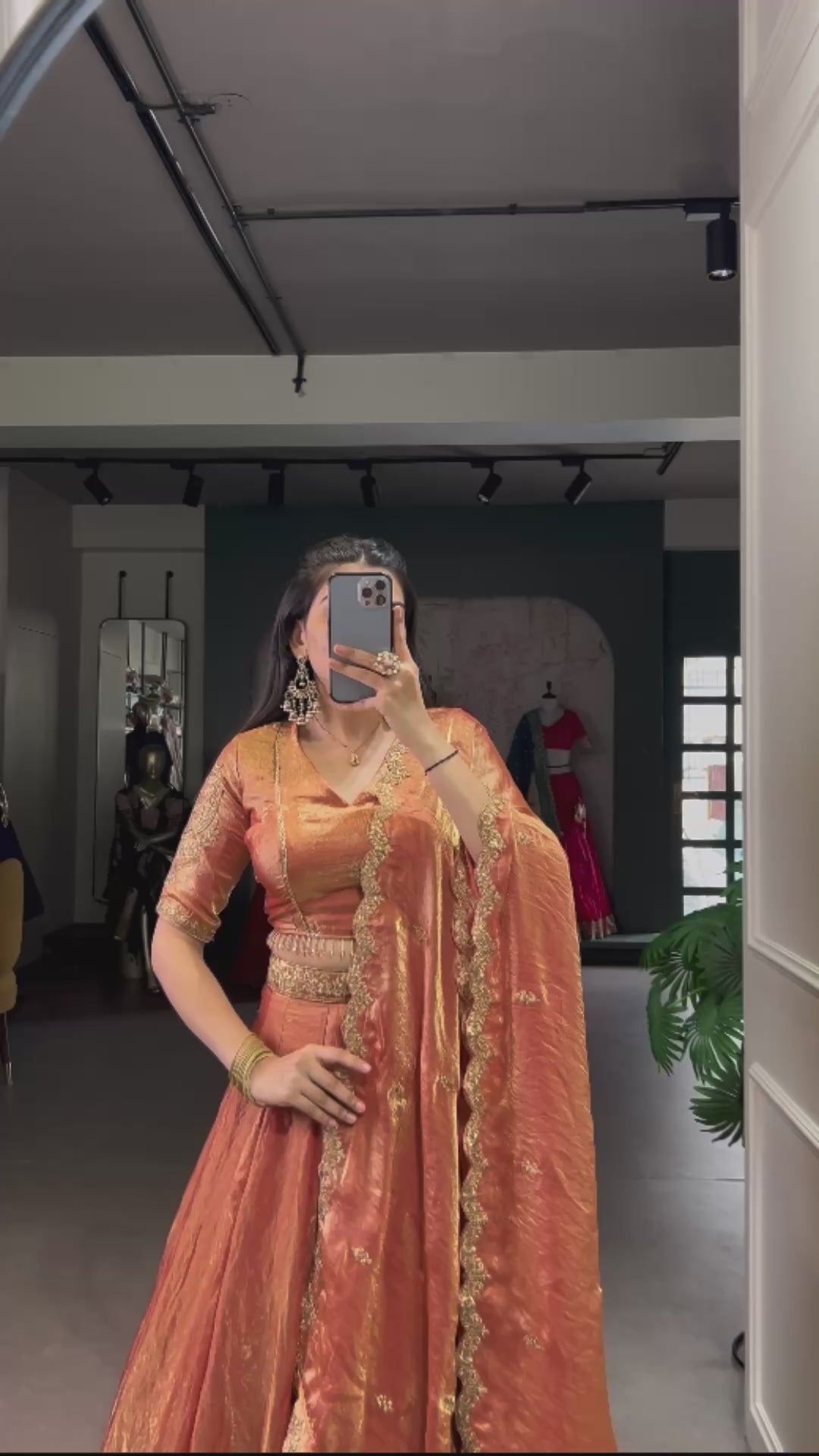 Embroidered Silk Blend Lehenga Choli with Dupatta.