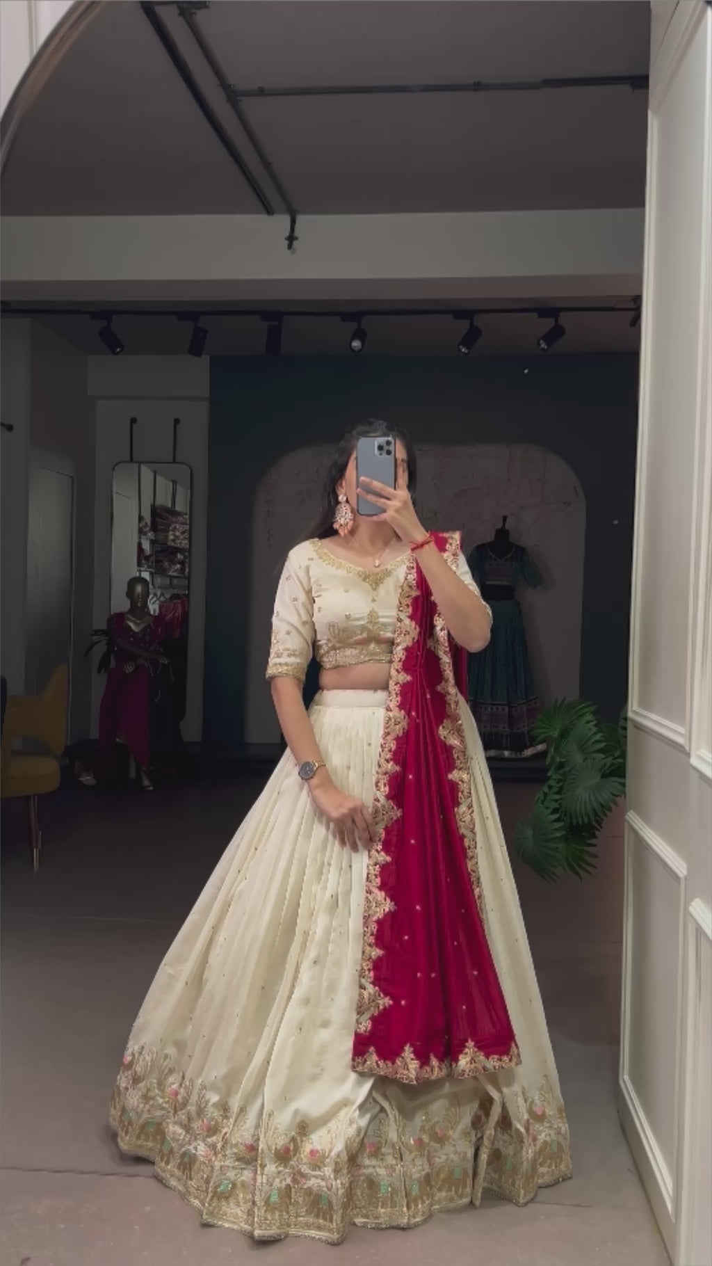 Embroidered Lehenga Choli Set with Designer Dupatta – Festive & Wedding Wear